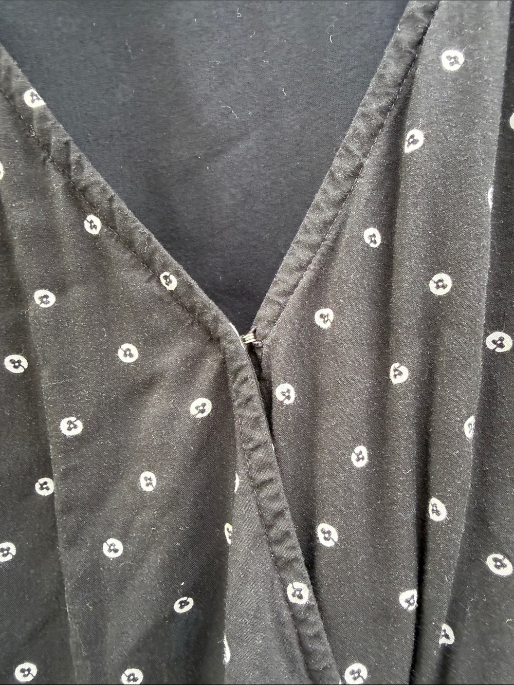 Abercrombie and Fitch Women’s Black Polka Dot Wrap Dress Size: XL - Picture 6 of 9